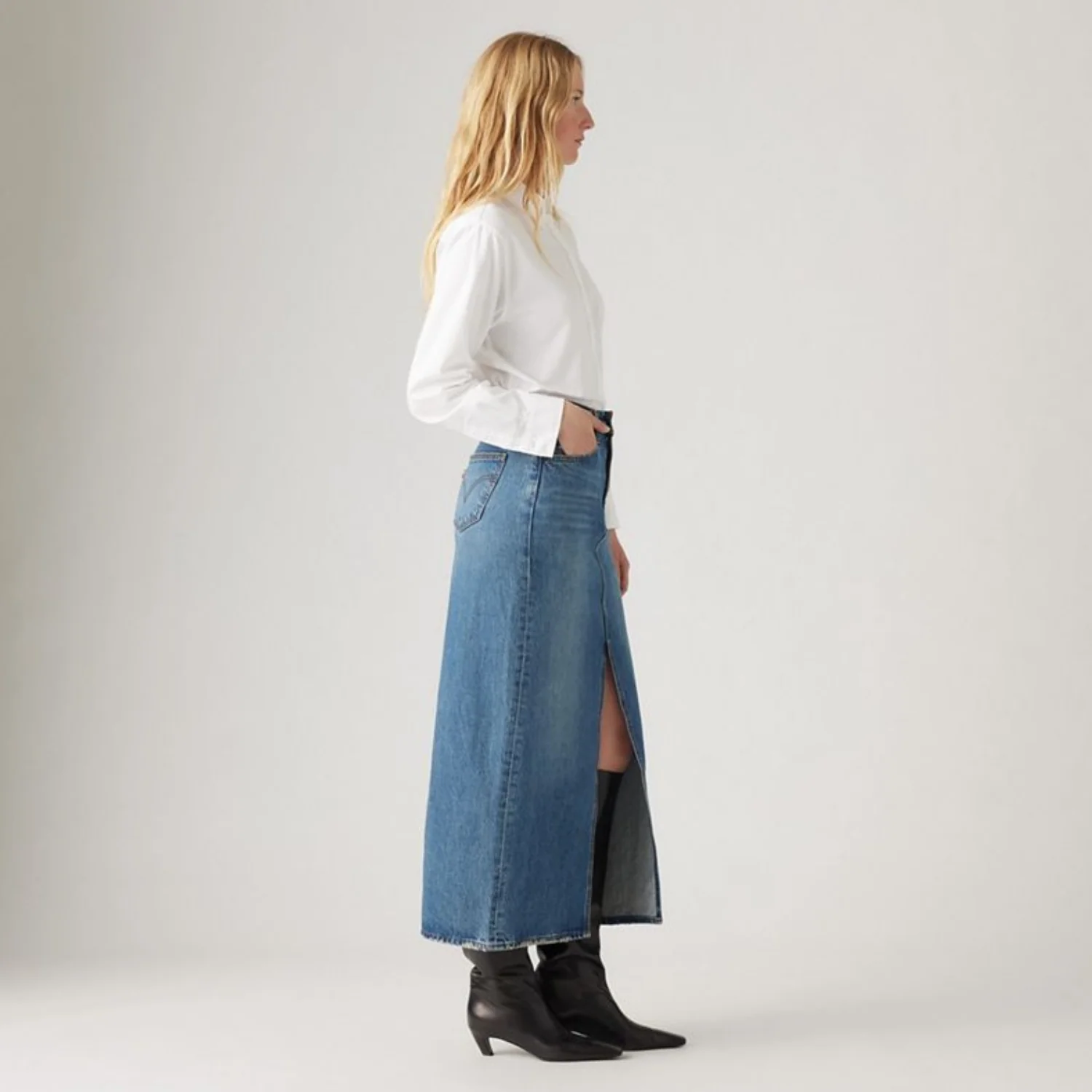 W ANKLE COLUMN SKIRT - Image 5