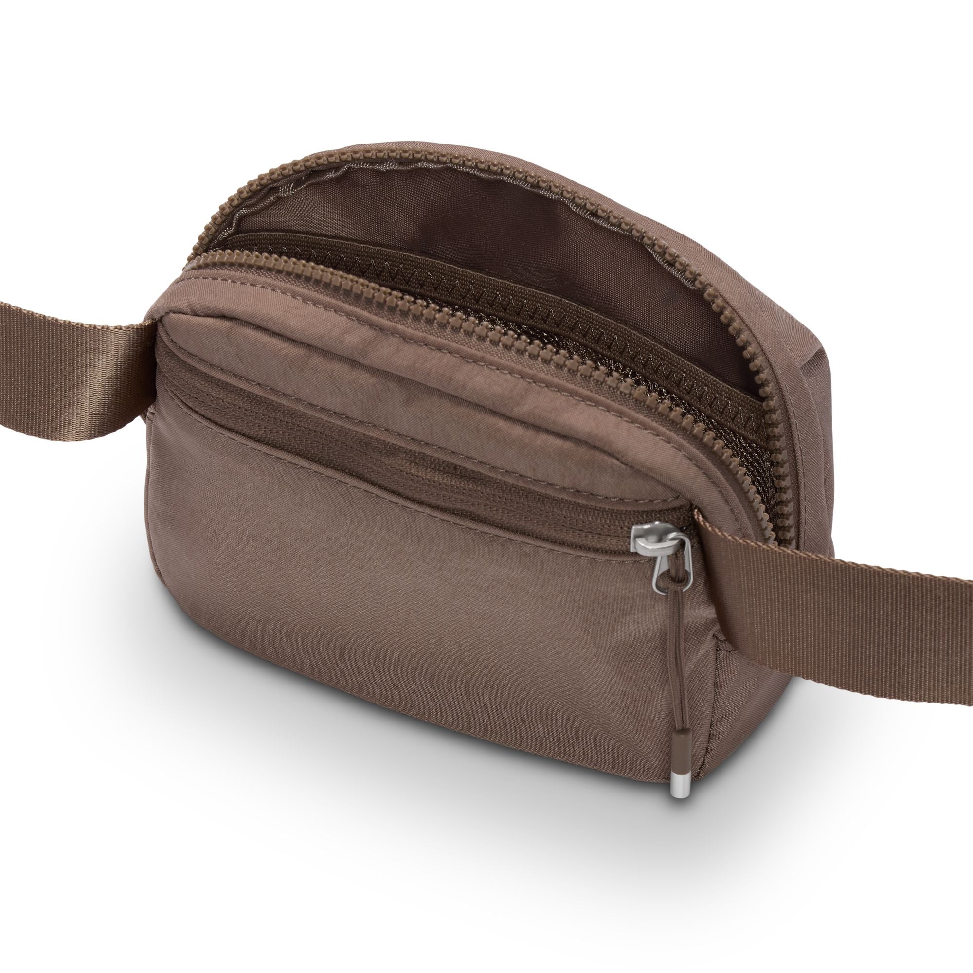 AURA CROSSBODY BAG (2L) - MINK BROWN/MATTE SILVER - Image 4