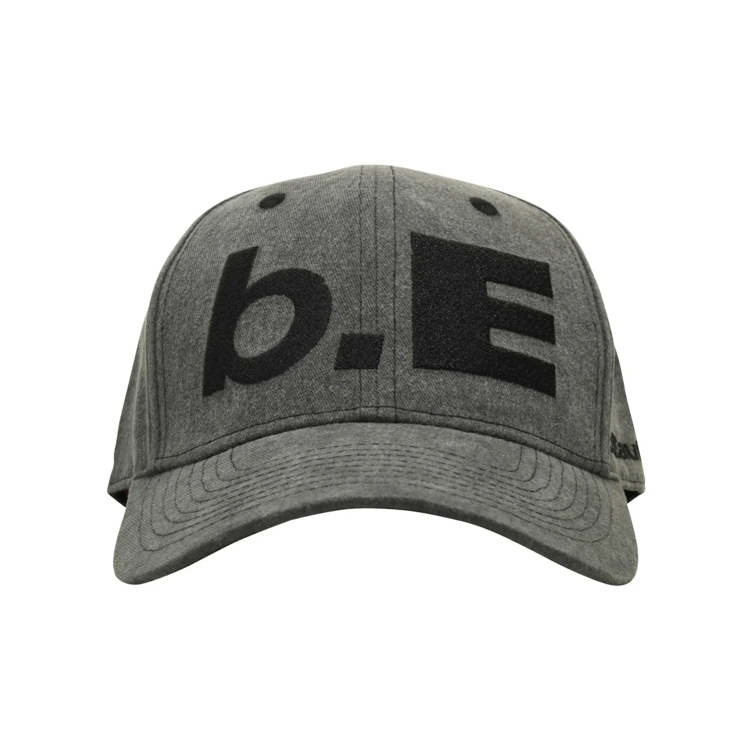 B.E HAT - WASHED BLACK/BLACK