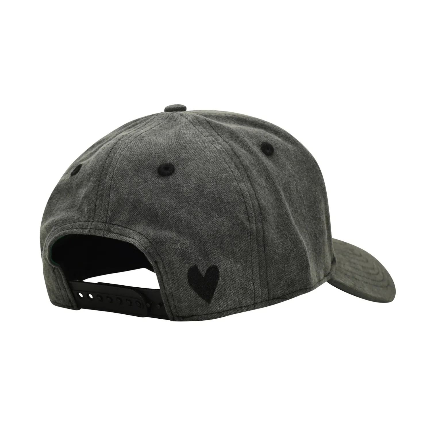 B.E HAT - WASHED BLACK/BLACK - Image 3