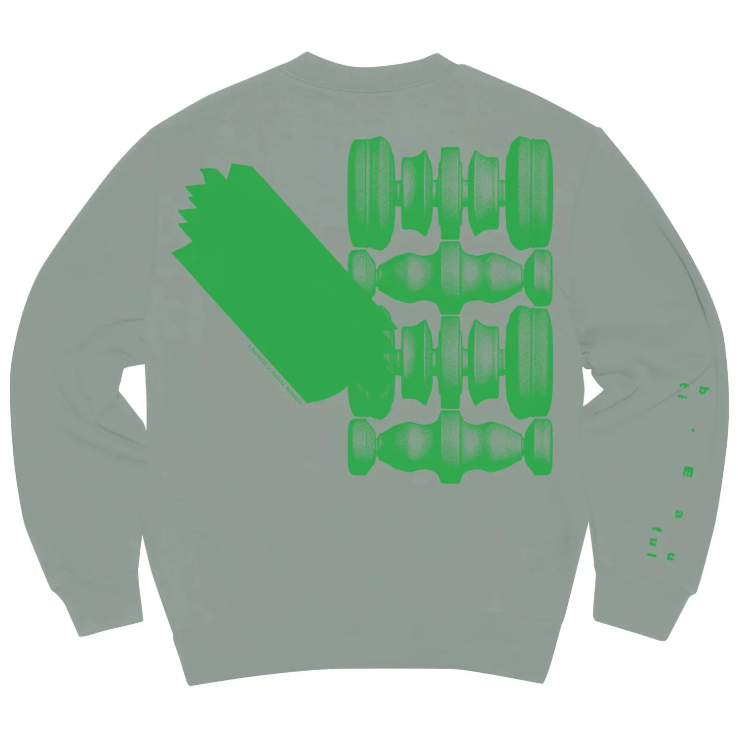 B.EAUTIFUL X KENICHI KUROMARU SHADOW CREWNECK SWEATSHIRT - Image 2