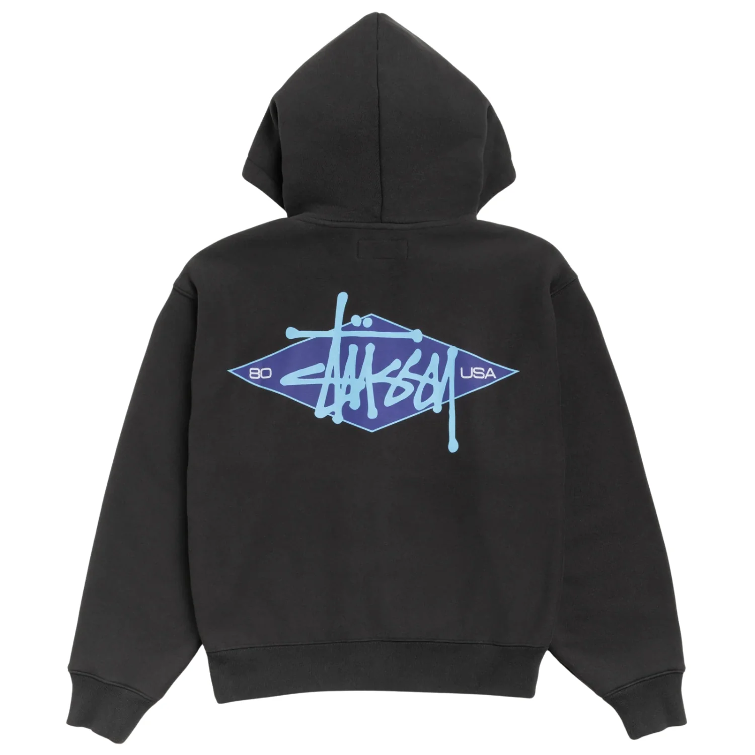 BASIC DIAMOND ZIP HOODIE - Image 2