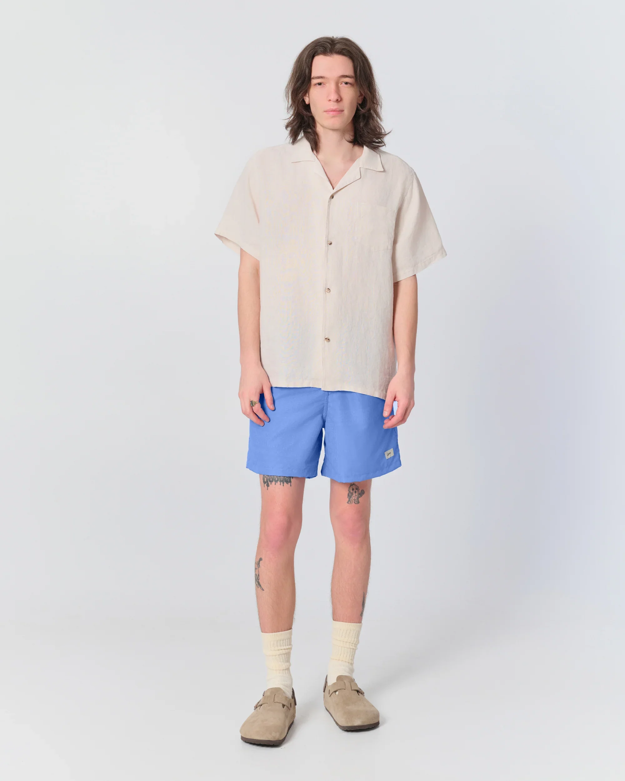 CORNFLOWER TONAL BANDANA SWIM TRUNK - Image 2