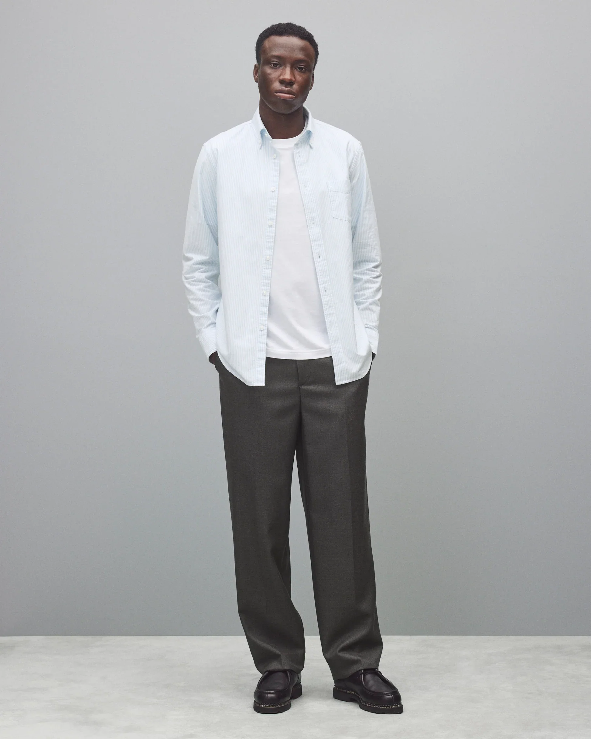 COTTON OXFORD WINDSOR SHIRT - Image 3