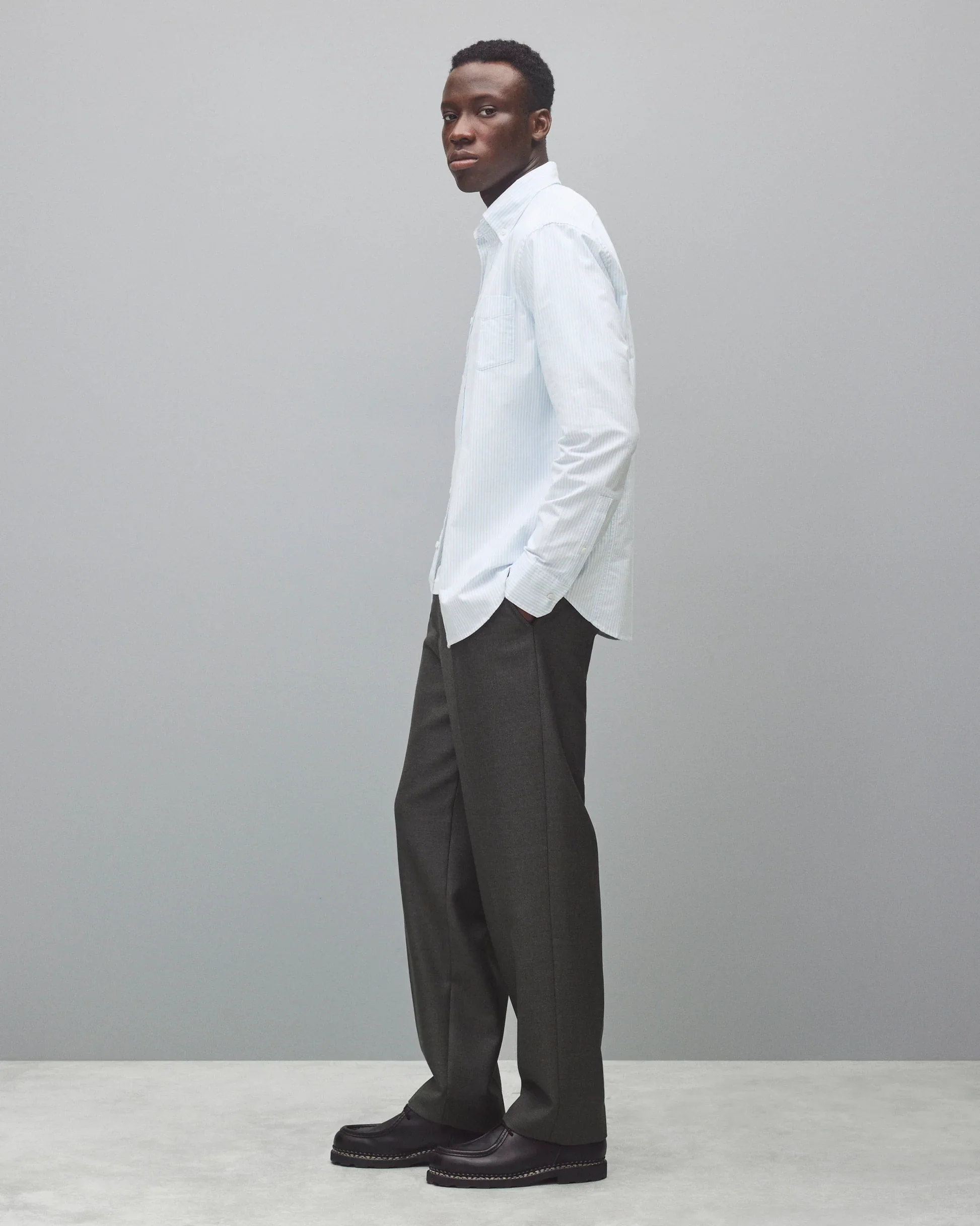 COTTON OXFORD WINDSOR SHIRT - Image 4