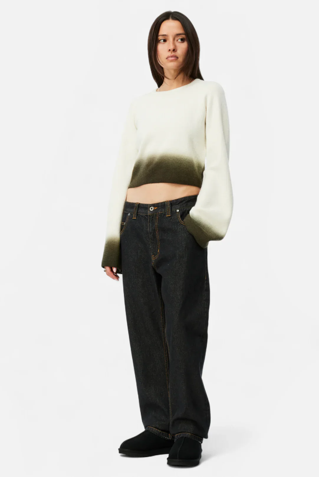 W CROPPED MOHAIR KNIT - Image 3