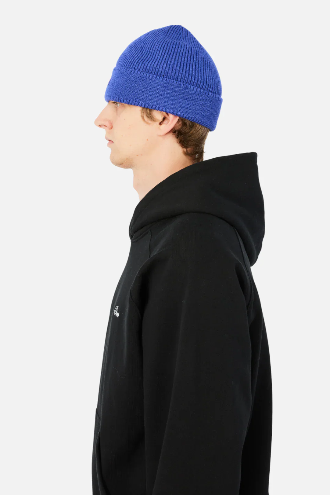 CURSIVE RIB BEANIE - PURPLE - Image 4