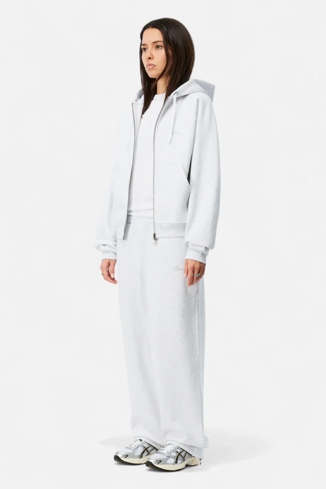 CURSIVE SMALL LOGO ZIP HOODIE - Image 2
