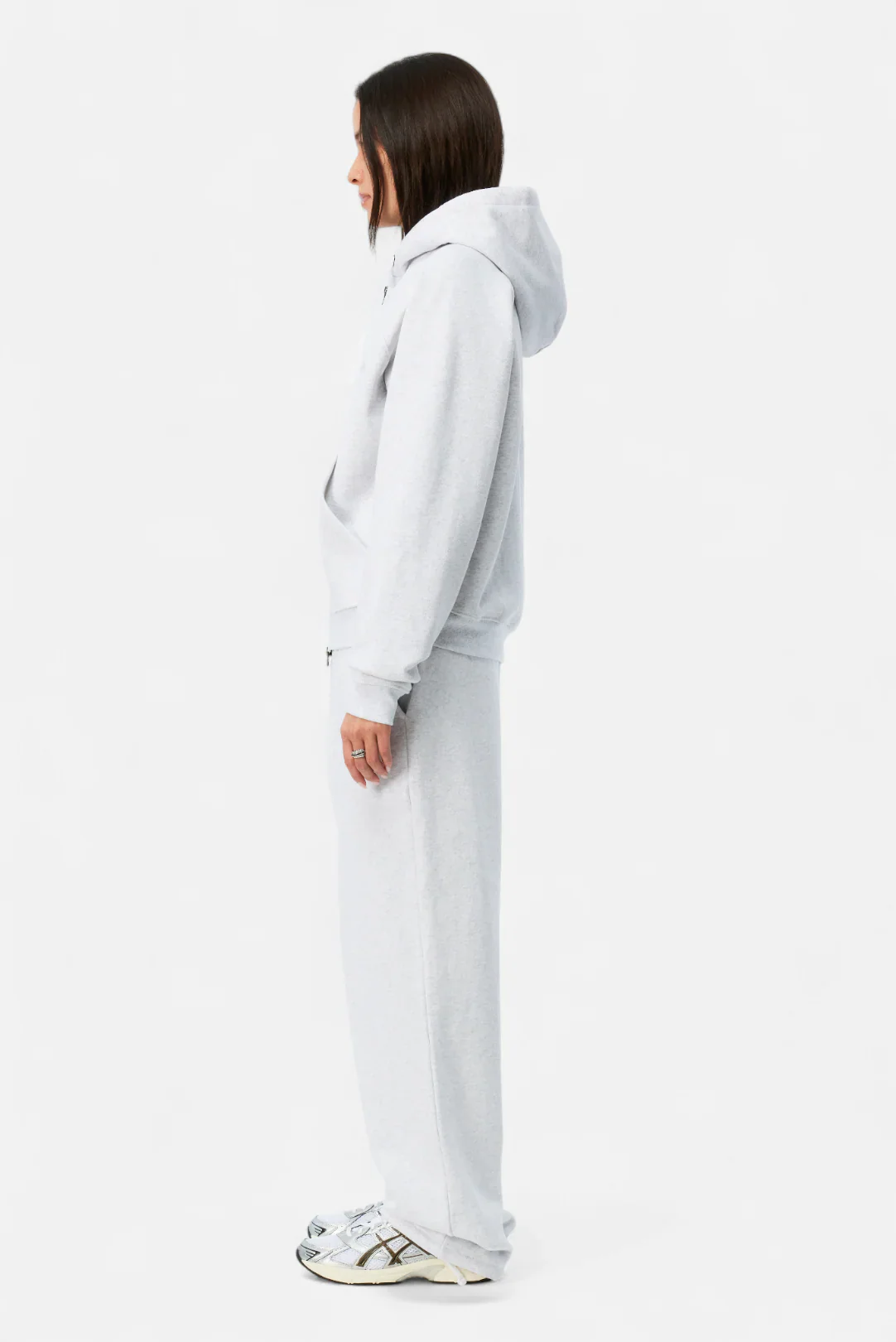 CURSIVE SMALL LOGO ZIP HOODIE - Image 3