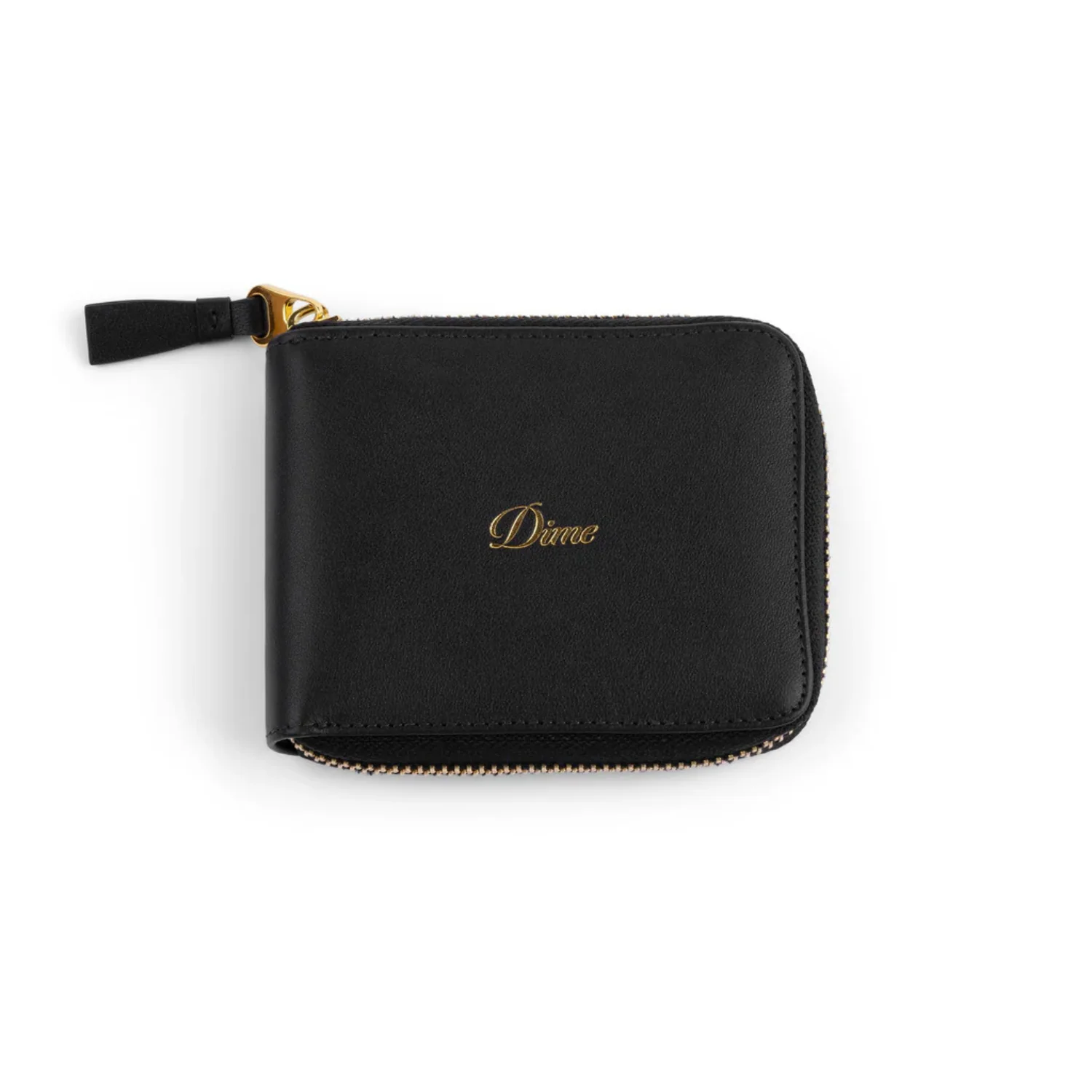 CURSIVE ZIP WALLET - BLACK