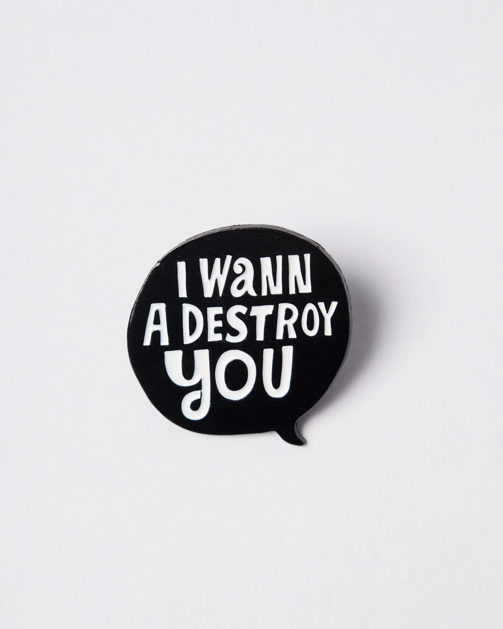 DESTROY YOU ENAMEL PIN - BLACK - Image 2