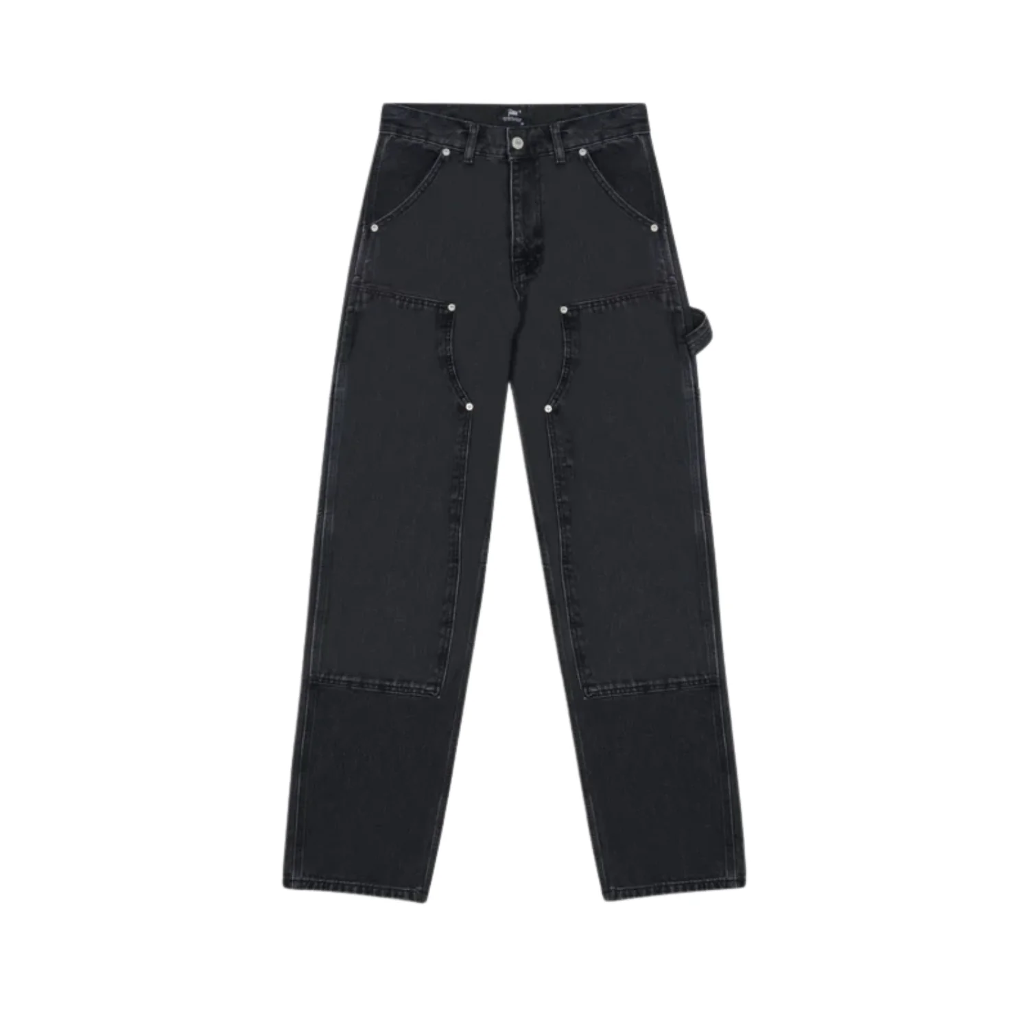 DOUBLE KNEE CARTOON DENIM PANTS