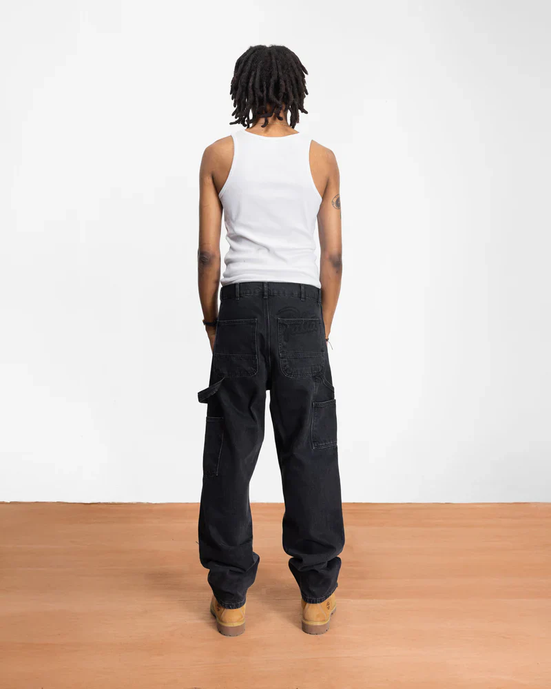 DOUBLE KNEE CARTOON DENIM PANTS - Image 3