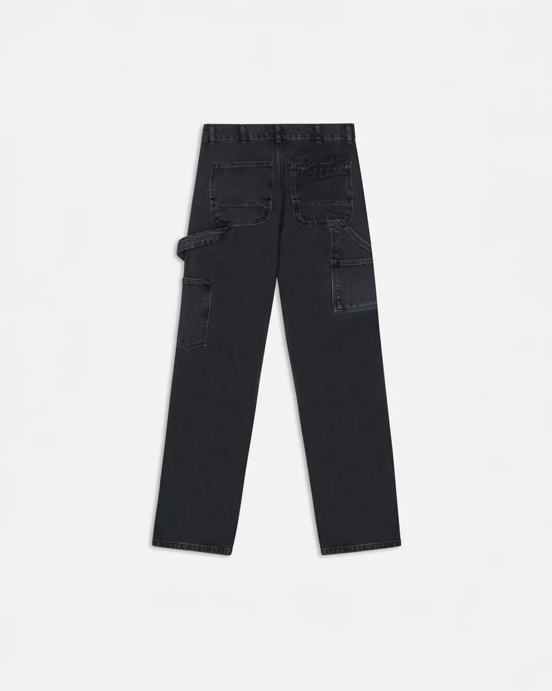 DOUBLE KNEE CARTOON DENIM PANTS - Image 5