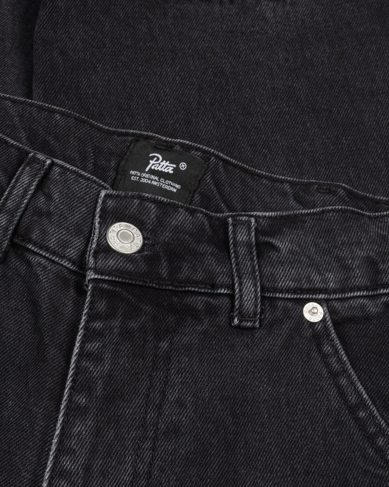 DOUBLE KNEE CARTOON DENIM PANTS - Image 7