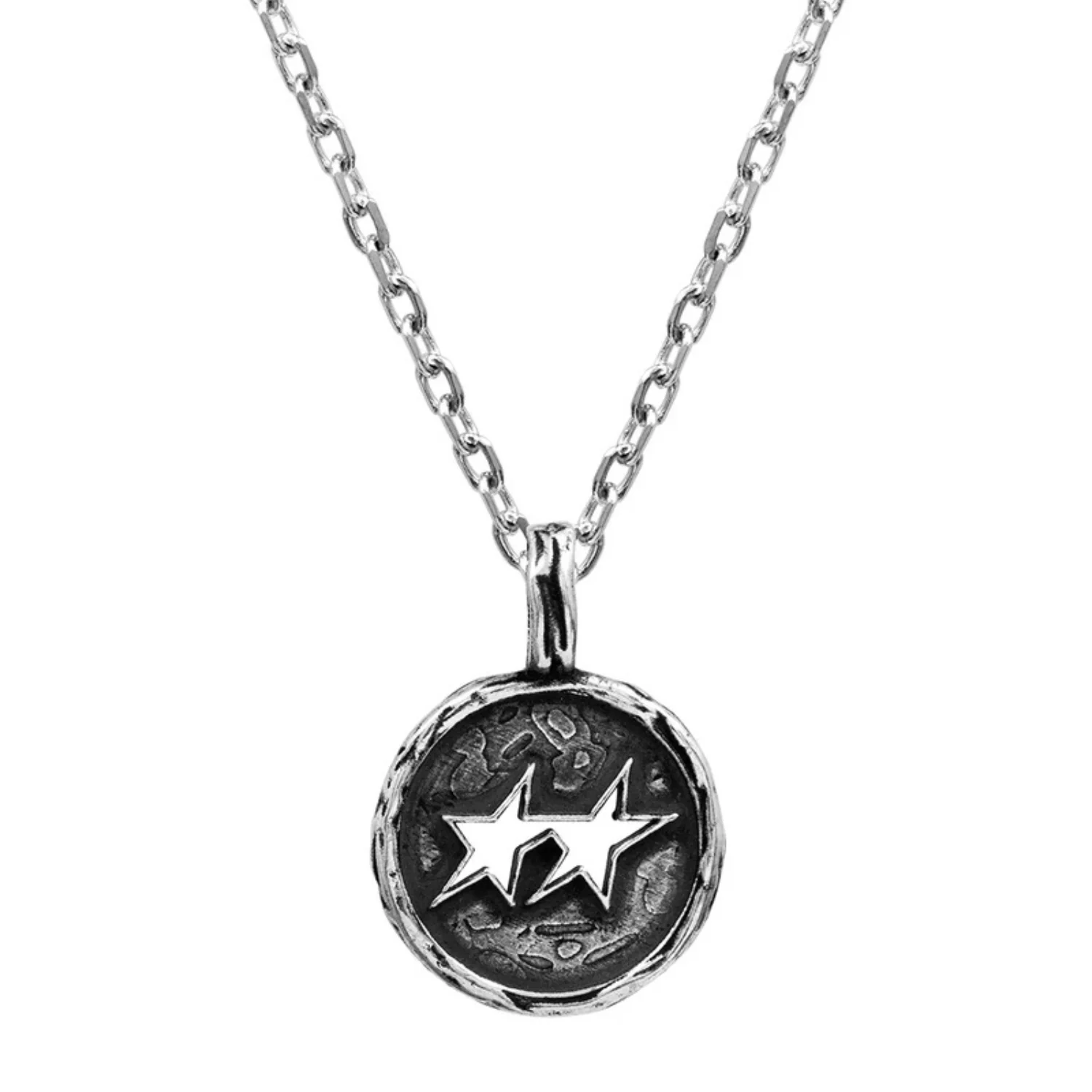 DRAFT ICON MELTED NECKLACE - SILVER
