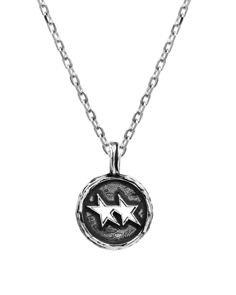 DRAFT ICON MELTED NECKLACE - SILVER - Image 3