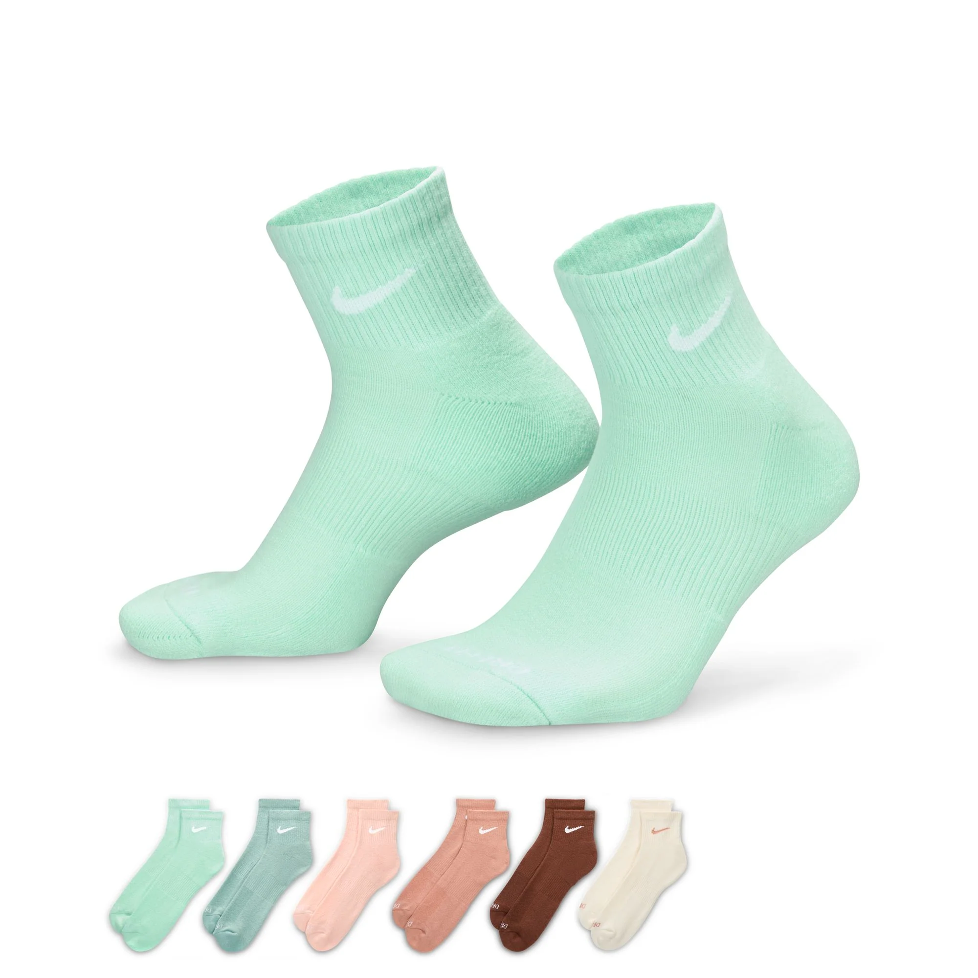 EVERYDAY PLUS CUSHIONED TRAINING ANKLE SOCKS (6 PAIRS)