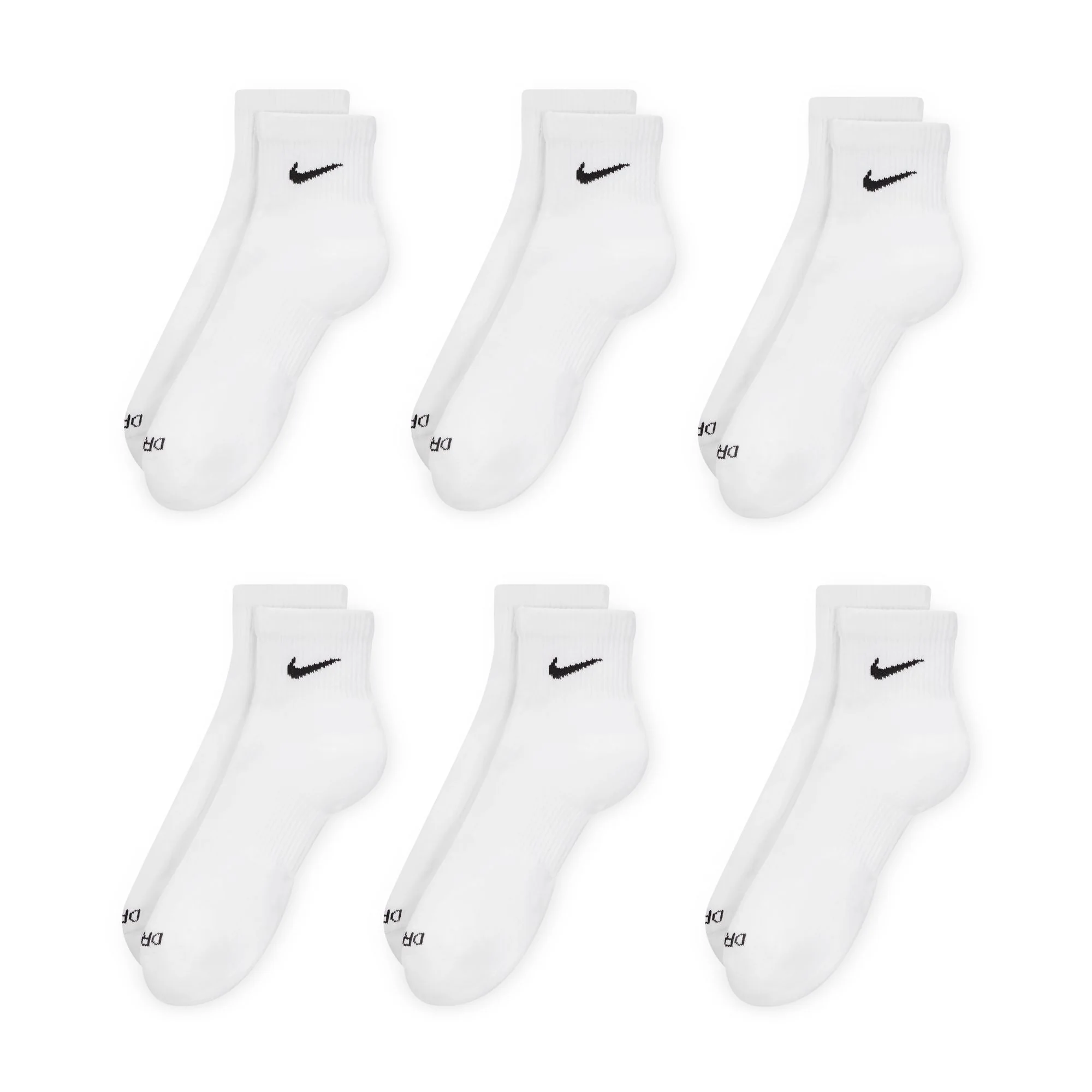 EVERYDAY PLUS CUSHIONED TRAINING ANKLE SOCKS (6 PAIRS)