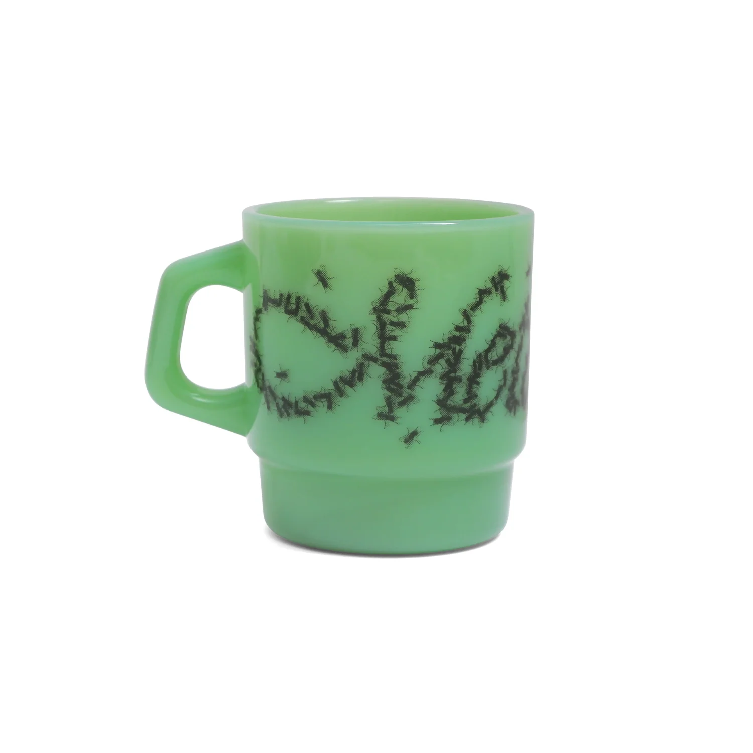 FLIES MILK GLASS MUG - JADE