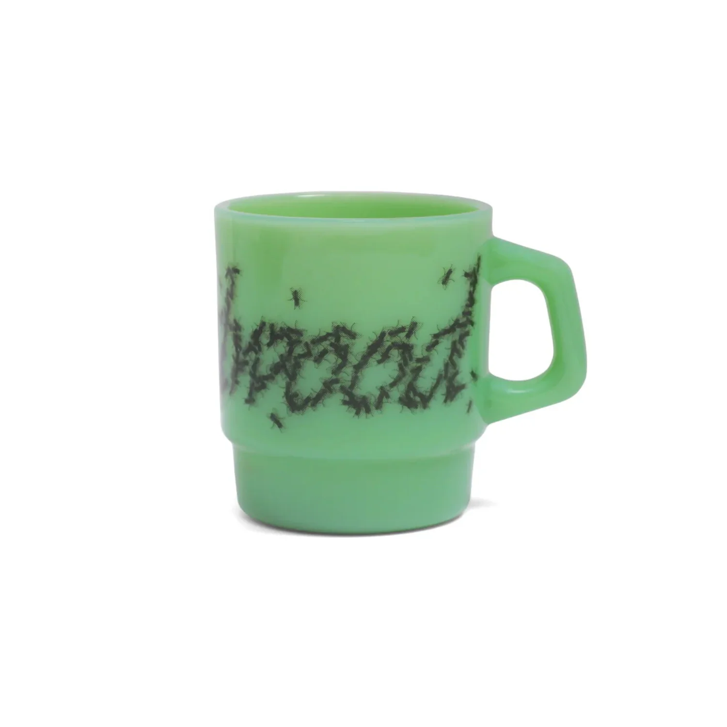 FLIES MILK GLASS MUG - JADE - Image 2