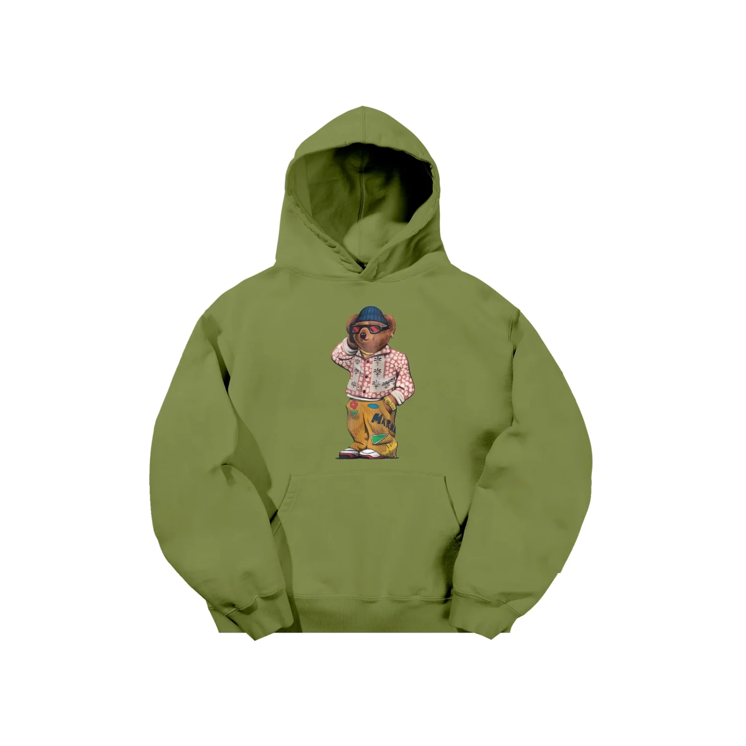 FOLK FITTED BEAR HOODIE