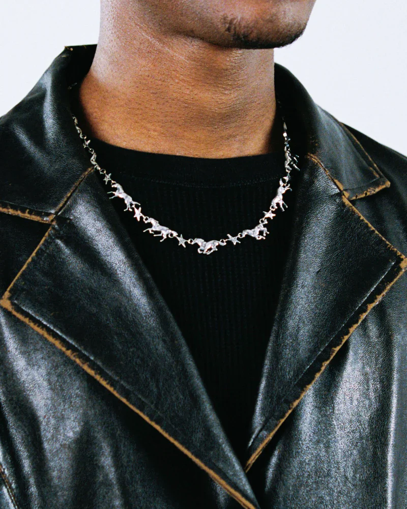 ICON WILD HORSE NECKLACE - SILVER - Image 2