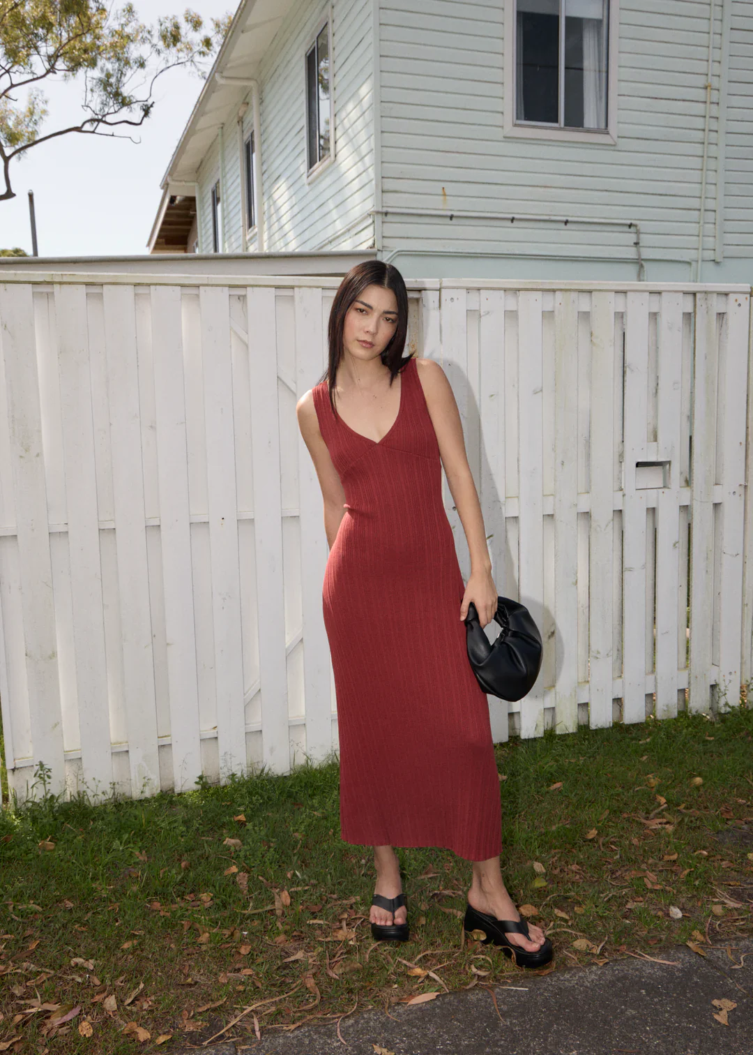 W IRIS KNIT MIDI DRESS - Image 2