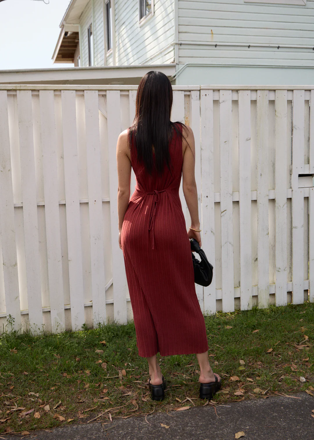W IRIS KNIT MIDI DRESS - Image 3