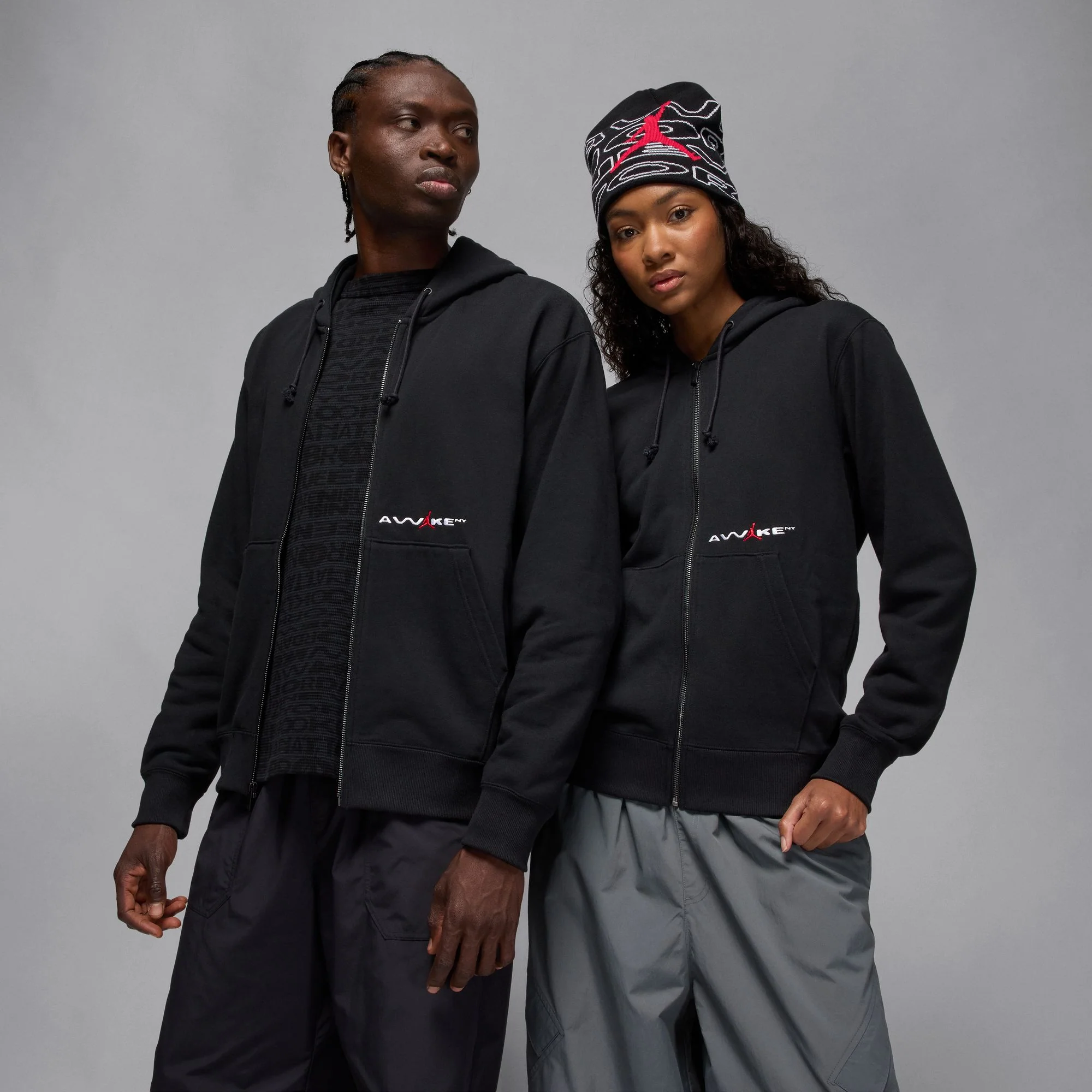 JORDAN X AWAKE NY FULL-ZIP FLEECE HOODIE
