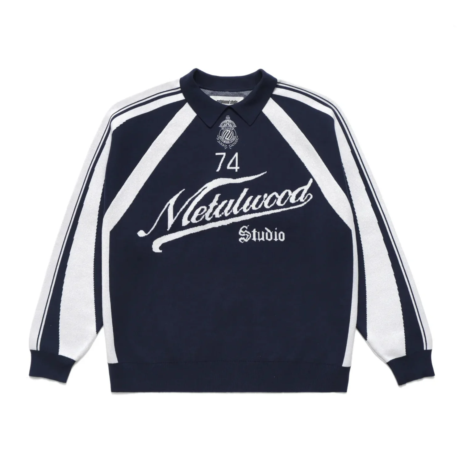 KNIT FOOTBALL TOP
