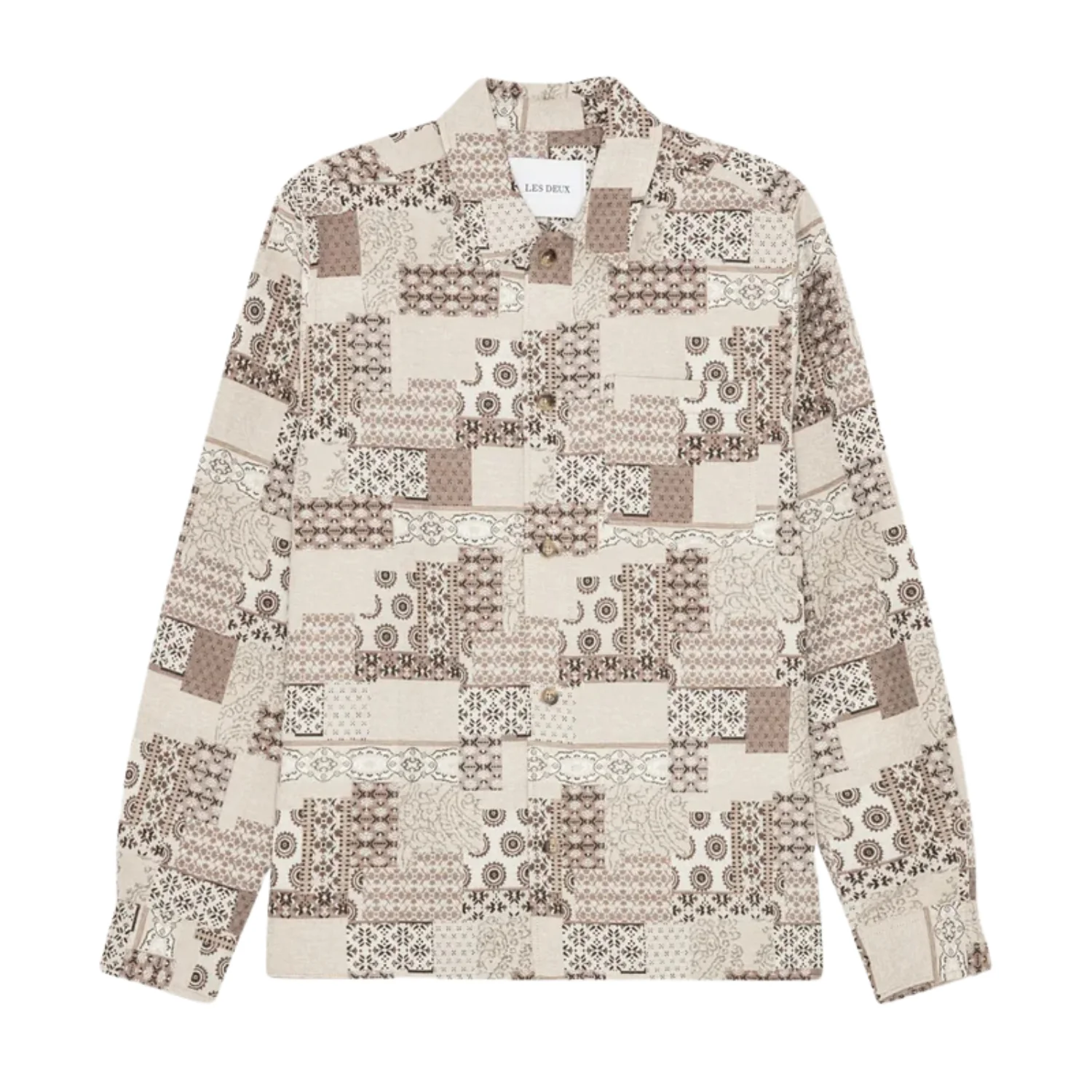 LAYTON PATCHWORK JACQUARD OVERSHIRT