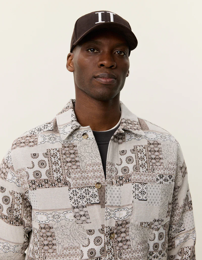 LAYTON PATCHWORK JACQUARD OVERSHIRT - Image 4