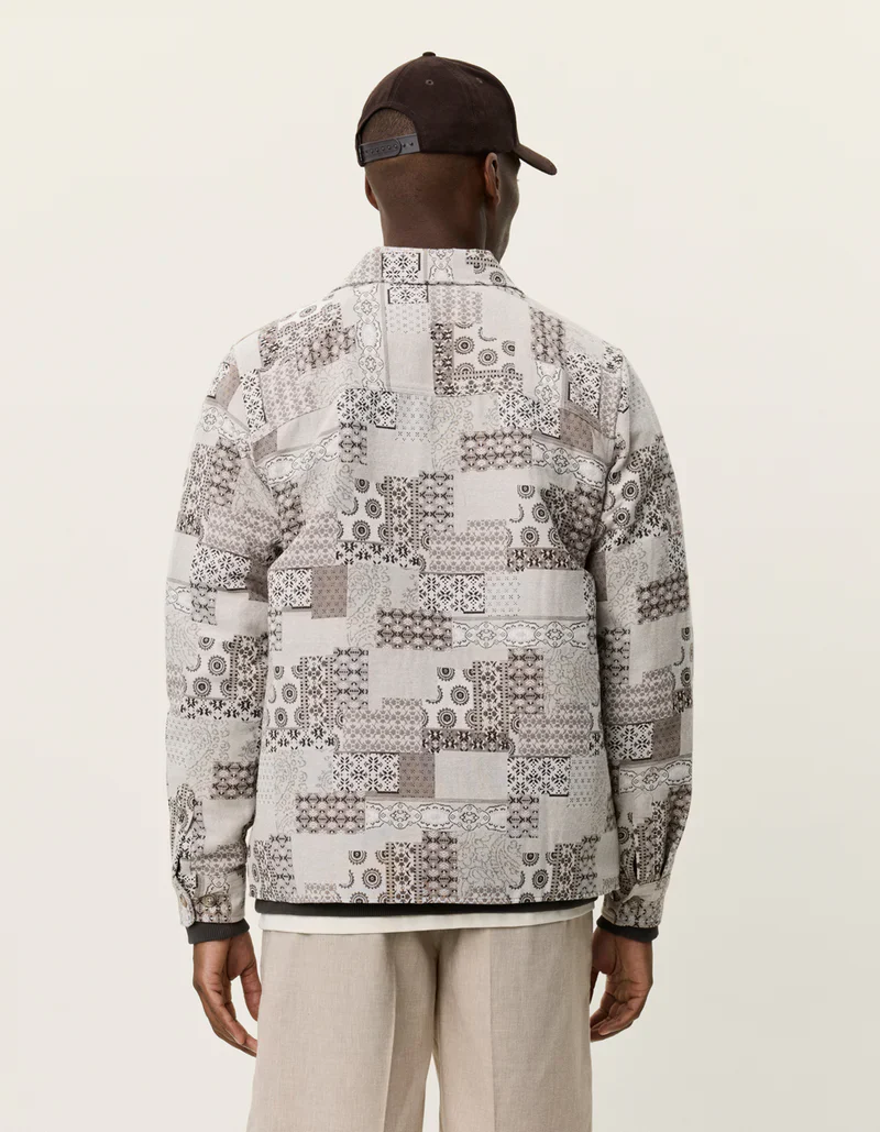 LAYTON PATCHWORK JACQUARD OVERSHIRT - Image 5