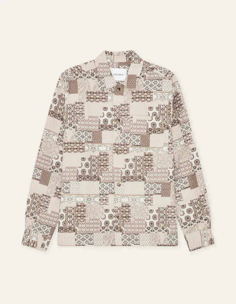 LAYTON PATCHWORK JACQUARD OVERSHIRT - Image 6