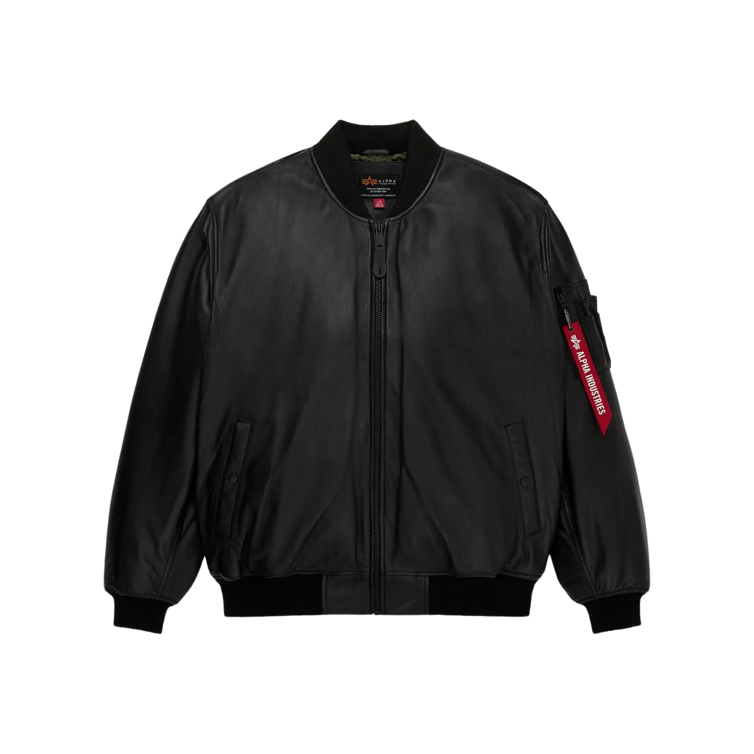 LEATHER MA-1 FLIGHT JACKET
