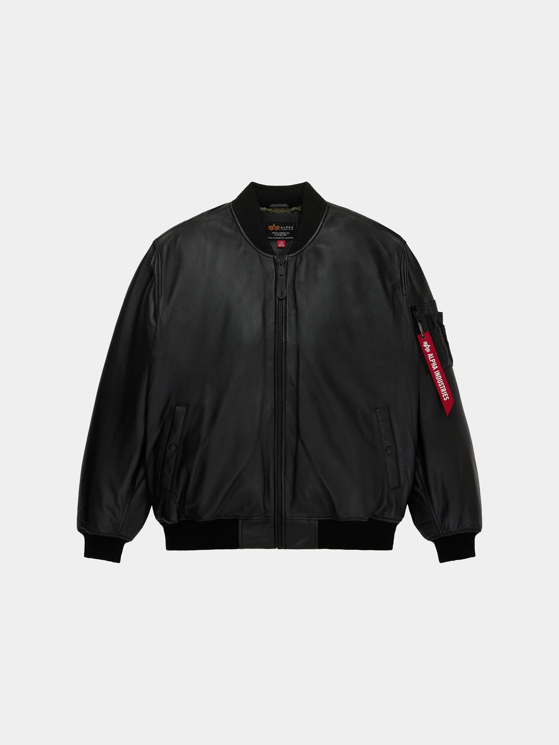 LEATHER MA-1 FLIGHT JACKET - Image 8