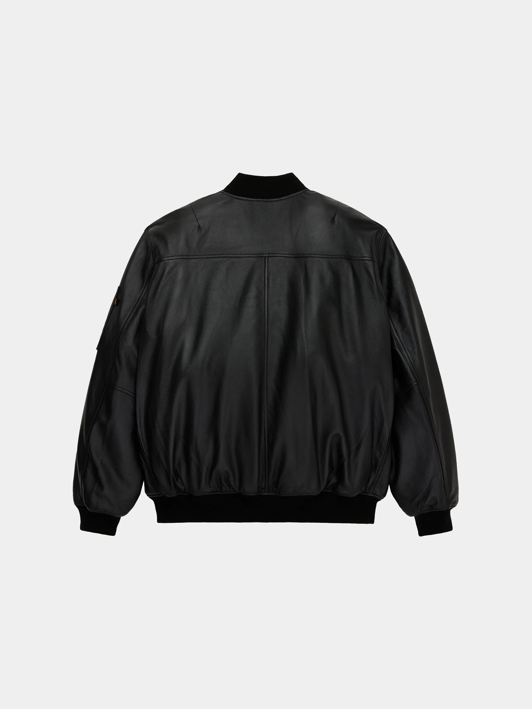 LEATHER MA-1 FLIGHT JACKET - Image 9