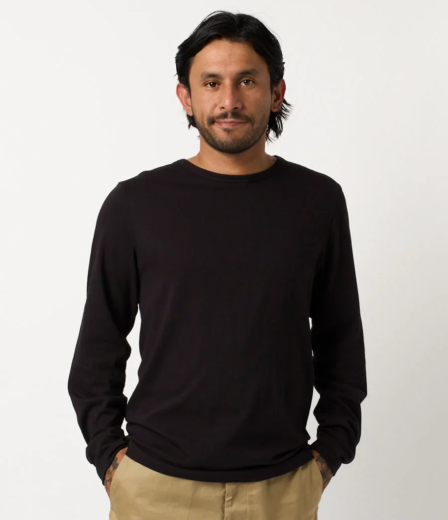 LOOPWHEELED CLASSIC FIT LIGHTWEIGHT LONGSLEEVE - Image 2
