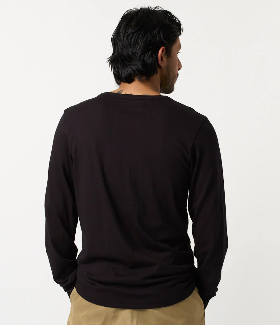 LOOPWHEELED CLASSIC FIT LIGHTWEIGHT LONGSLEEVE - Image 3