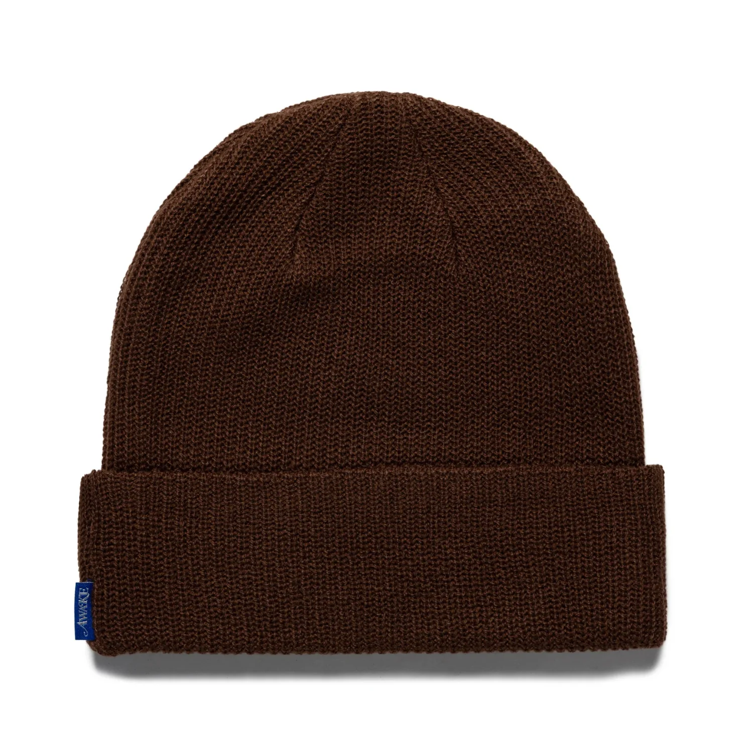 LOOSE GAGUE KNIT BEANIE - BROWN - Image 2
