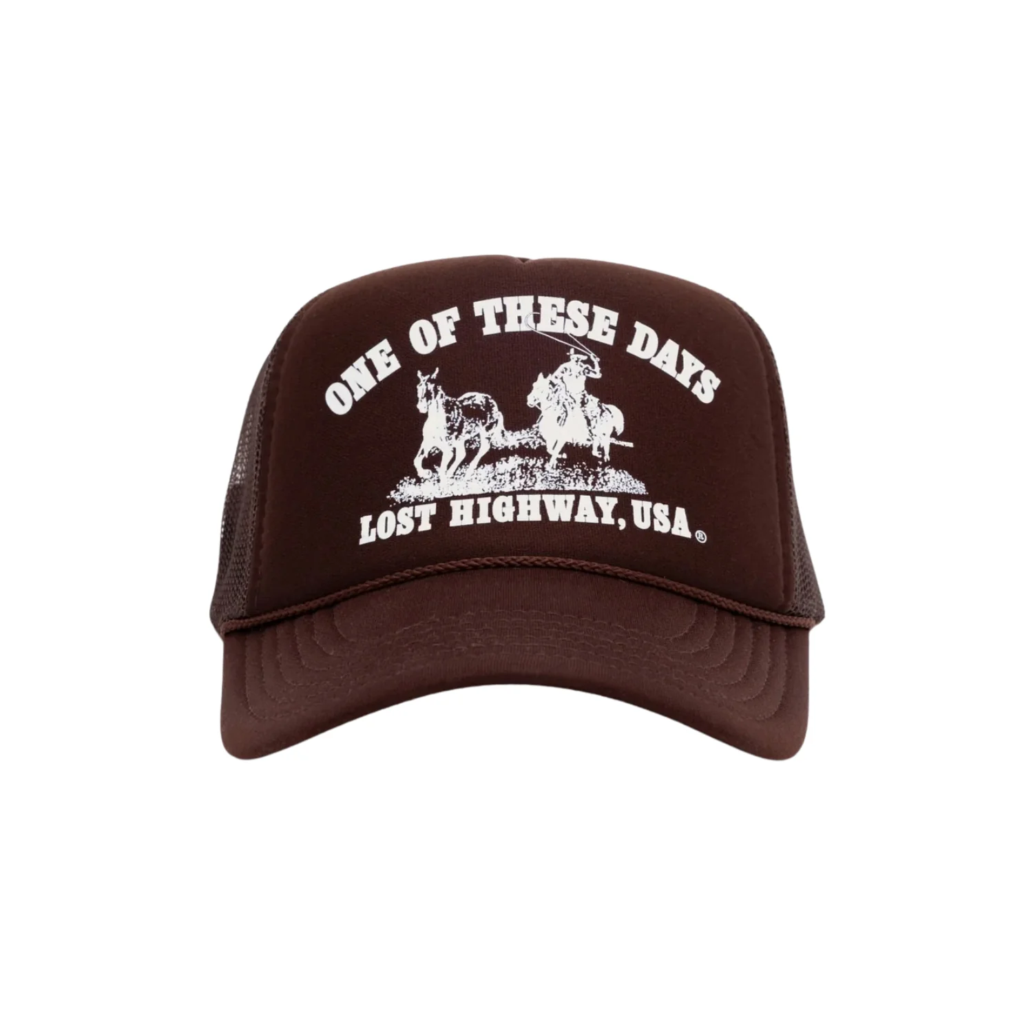 LOST HIGHWAY TRUCKER HAT - BROWN