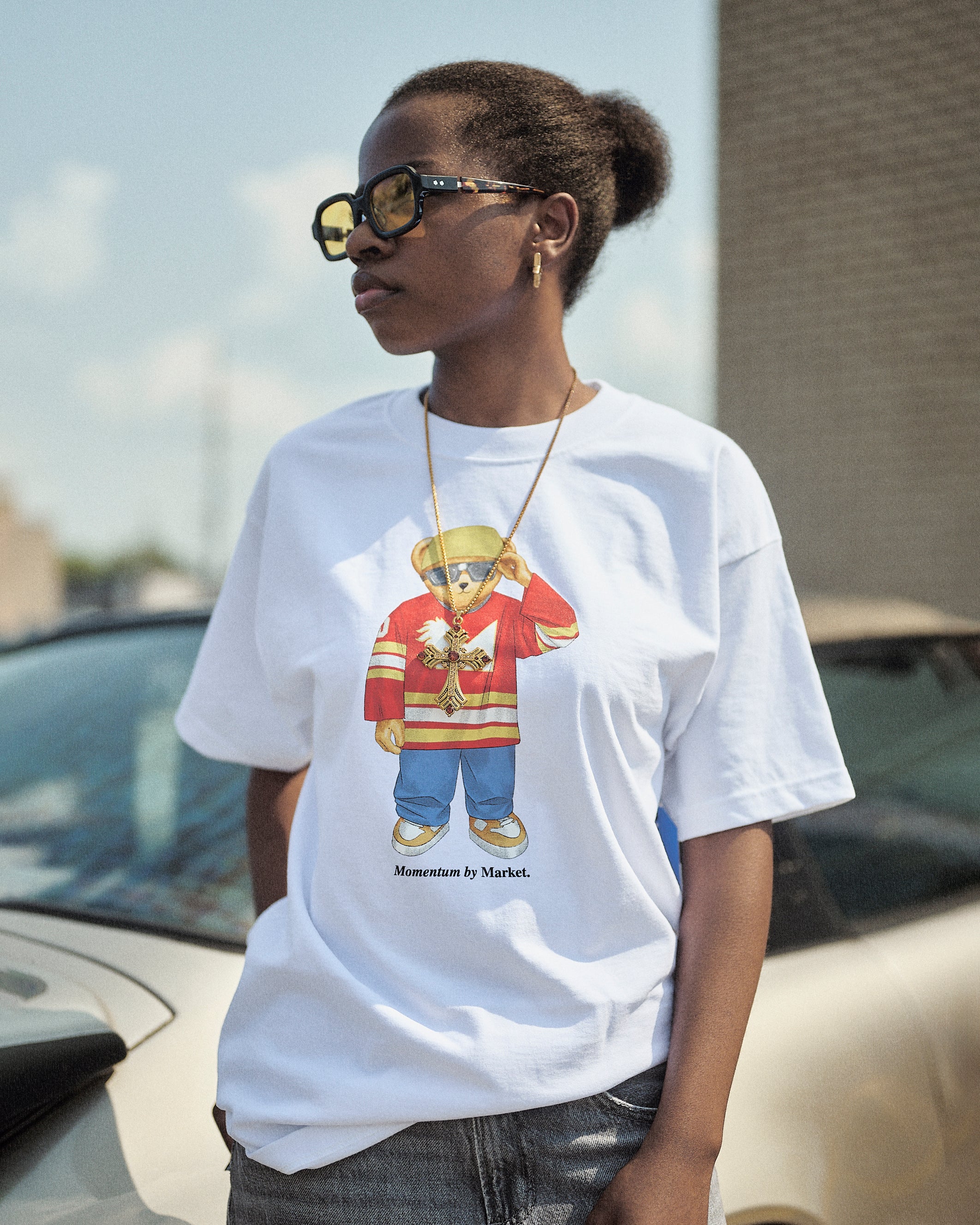 MARKET X MOMENTUM BEAR T-SHIRT - Image 2