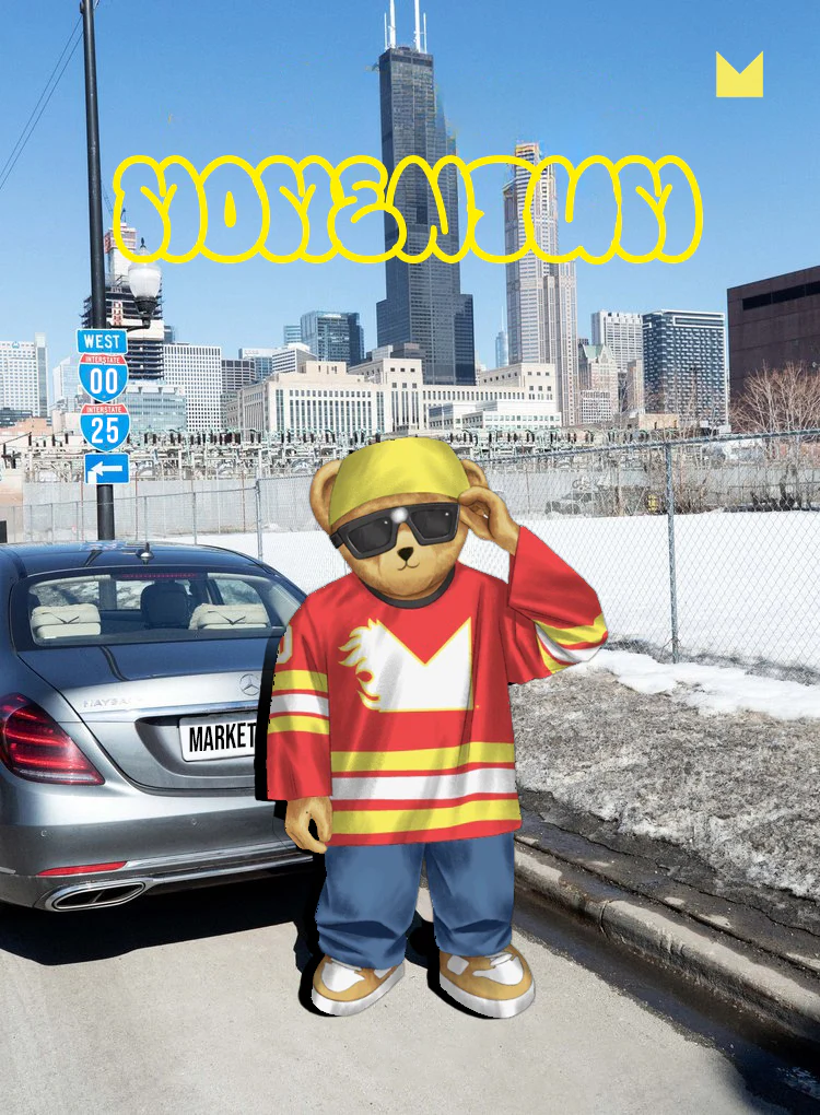 MARKET X MOMENTUM BEAR T-SHIRT - Image 9
