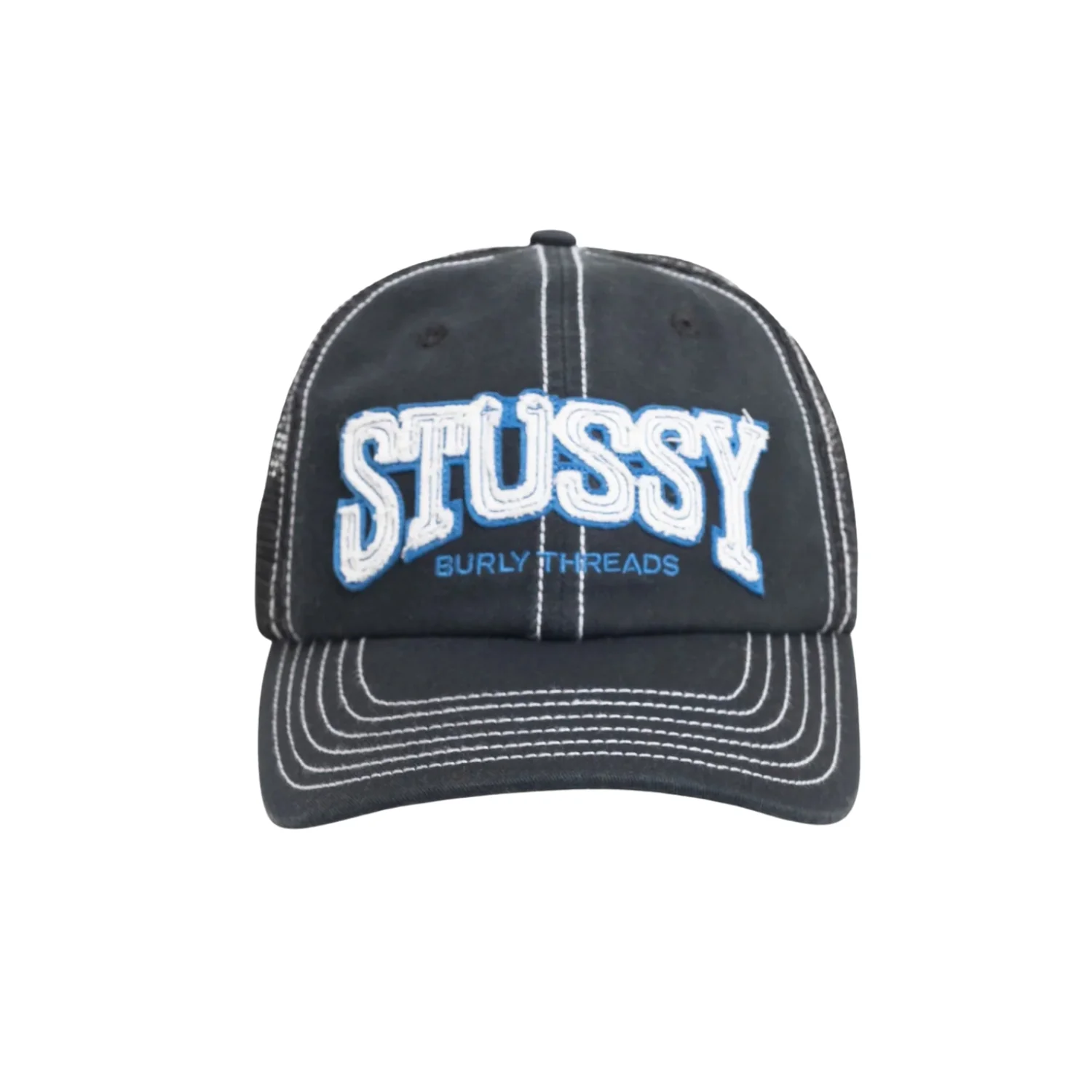 MID-DEPTH BURLY THREADS TRUCKER - BLACK