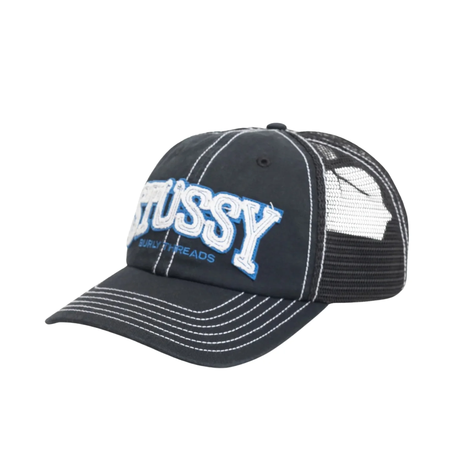 MID-DEPTH BURLY THREADS TRUCKER - BLACK - Image 2