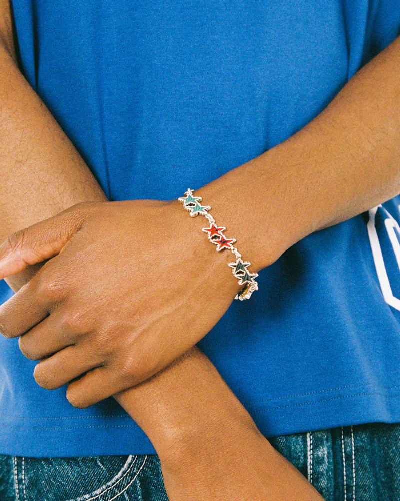 MELTED STARS BRACELET - SILVER - Image 3