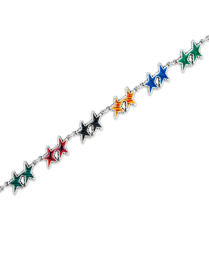 MELTED STARS BRACELET - SILVER - Image 4