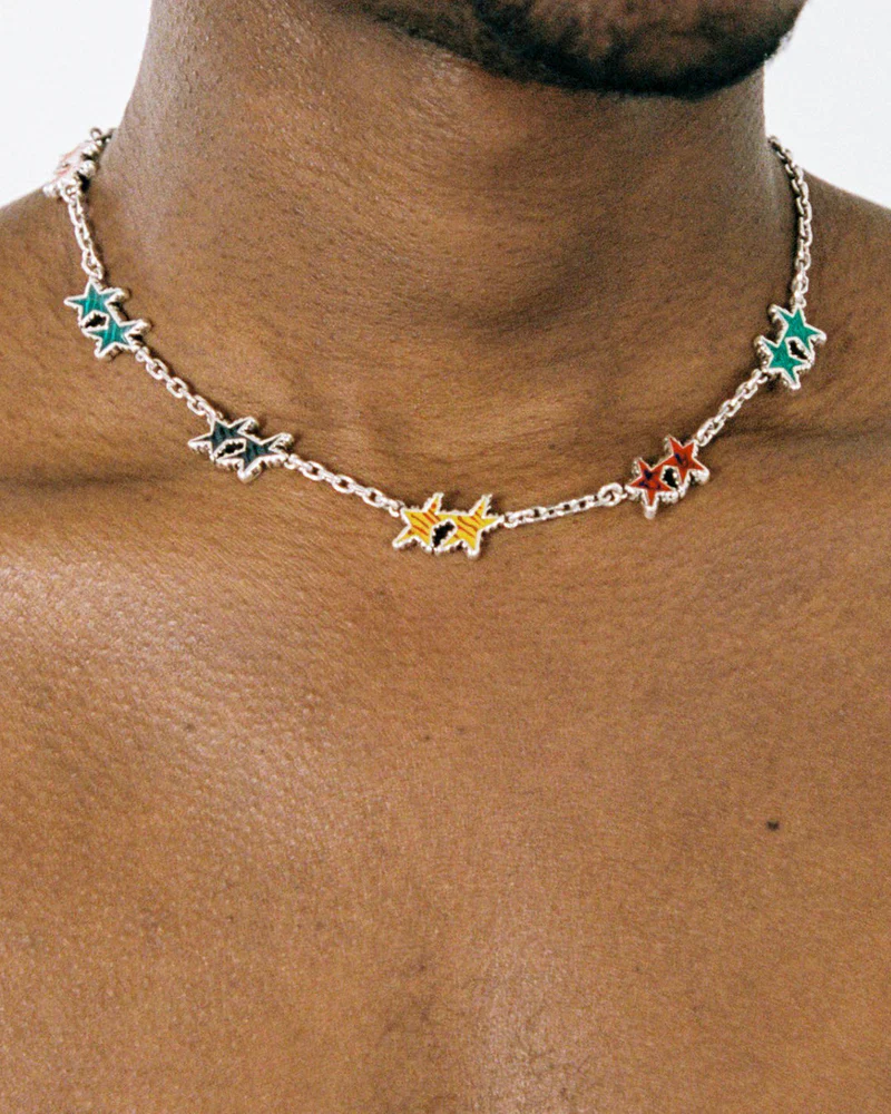 MELTED STARS NECKLACE - SILVER - Image 3