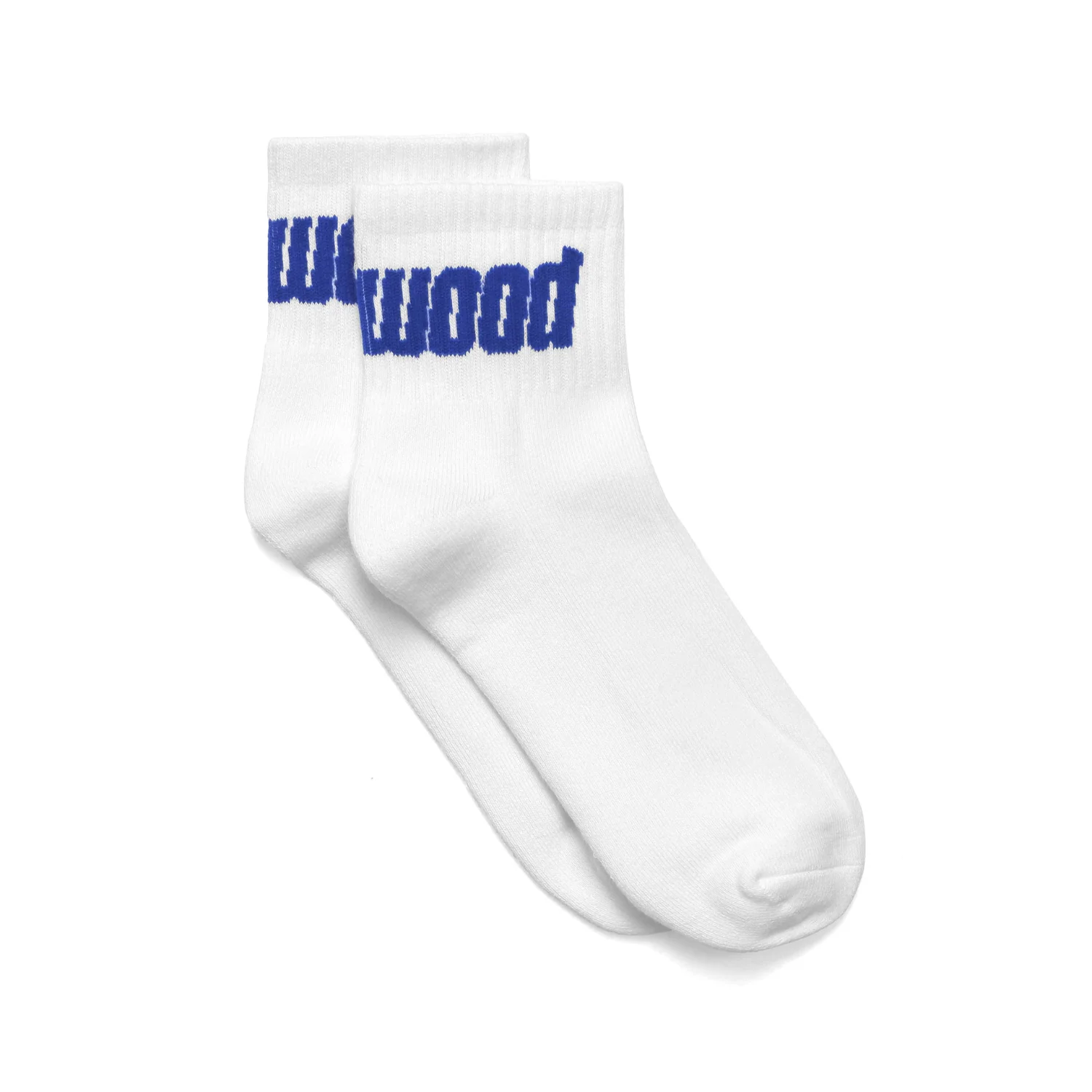 METAL LOGO QUARTER SOCK - WHITE/BLURPLE